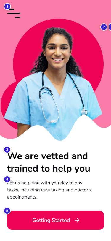 Care Chain Get Started page