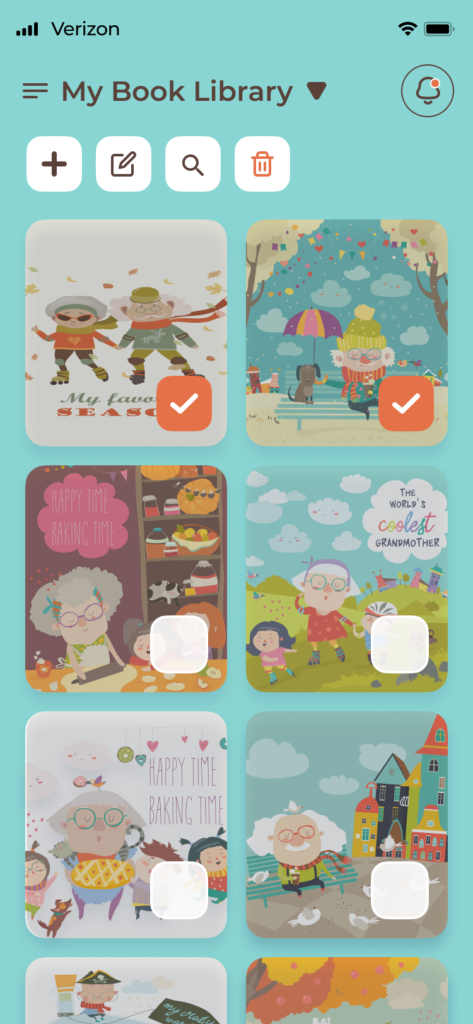 Book app design edit books