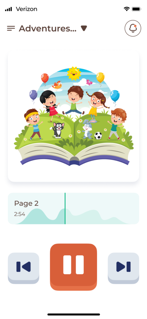 Book app design listen