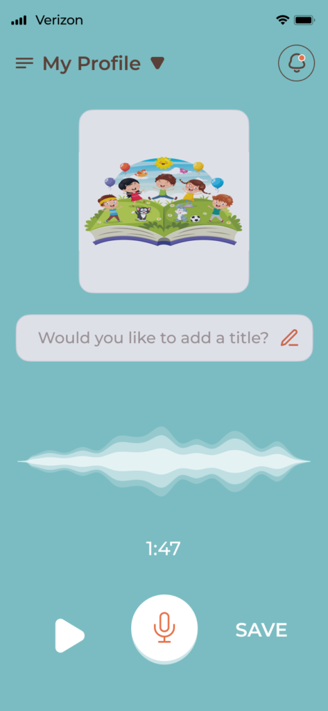Book app design listen