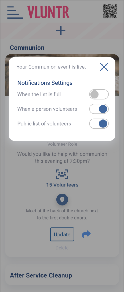 Low fidelity prototypes for the VLNTR Responsive app