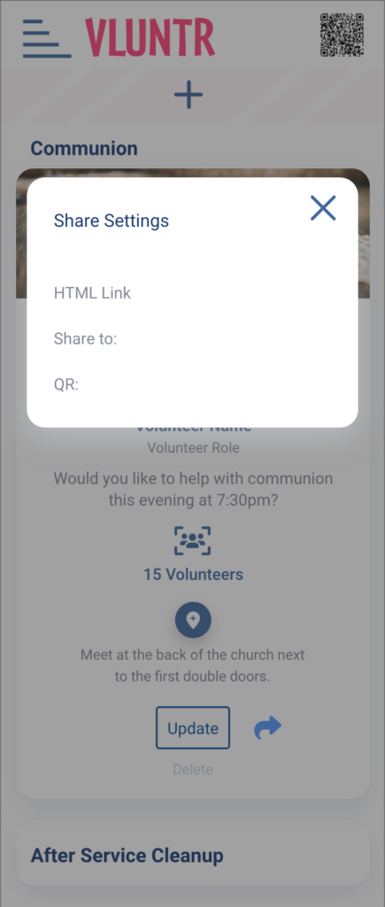 Low fidelity prototypes for the VLNTR Responsive app